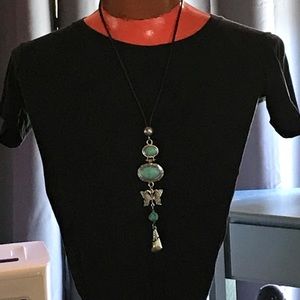 3/$20 Boho Turquoise-Look necklace